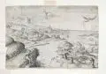 Johannes I Sadeler, Daedalus und Ikarus, Um 1590, Kupferstich