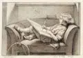 Hugo Bürkner, Der kleine Zeichner, Graphitzeichnungen, laviert/ Radierung auf China, auf Bütten aufgewalzt
