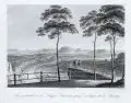 Christian Gottlob Hammer, Vue générale de la Suisse Saxonne prise du haut de la Bastey, Um 1830, Kupferstich