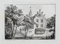 Domenico Quaglio, Ansicht eines altdeutschen Hauses mit einer Altane, 1811, Radierung auf chamoisfarbenem Papier