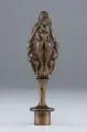 Georg Wrba, Mutter mit Kindern, 1928, Bronze, gegossen, braun patiniert