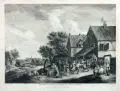 Louis Surugue, Divertissements de Paysans Hollandois, 1748, Radierung auf Bütten