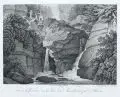 Christian Gottlob Hammer, Vue de la Caverne dans la Valée dite Amselgrund près de Raden., Kupferstich auf Bütten