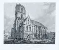 Franz Eichhorst, Die Marienkirche in Zwickau, Um 1835, Kupferstich