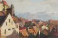 Paul Kretzschmar, Meißen mit Blick auf die Albrechtsburg, Um 1925, Pastell