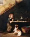 Meno Mühlig, In der Dachkammer, Um 1860, Öl auf Leinwand