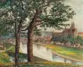 Rudolf Treuter, Der Burgberg zu Meißen, 1928, Öl auf Leinwand