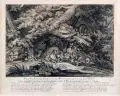 Johann Elias Ridinger, Die wilde Kaz oder Kuder [ ], Kupferstich
