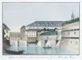 Gotthilf Wilhelm Weise, Ansicht eines Theils der Stadt Dresden von der Seite des Wilsdruffer Thores, Um 1775, Altkolorierter Kupferstich