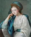 Therese Brühl, Sibylla, 1803, Pastell auf Papier, auf Keilrahmen gespannt