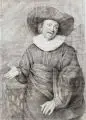 Jan Gerard Waldorp, Bildnis eines Mannes, 1782, Graphitzeichnung auf Pergament nach Franz Hals