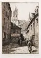 Georg Jahn, Altmarkt, Radierungen auf chamoisfarbenem Velin