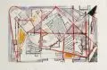 Komposition. Ohne Jahr by Erhard Hippold, Monotypie auf Hahnemühle- Bütten, sold Sep 2009