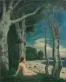 Hans Unger, Weiblicher Akt am Meer. Wohl vor 1897