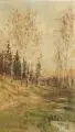 Eduard Weichberger, Herbstliche Landschaft, Um 1890, Öl auf Leinwand auf Malpappe