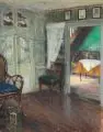 Wilhelm Claudius, Norddeutsches Interieur. Wohl 1920er Jahre