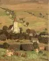 Georg Richter-Lößnitz, Mädchen auf der Dorfwiese