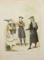 Georg Emanuel Opiz, Lediges Volk und ein Hochzeitbitter, Um 1817, Farblithographie