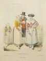 Georg Emanuel Opiz, Sächsische Landleute, Wohl 1827, Farblithographie