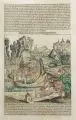 Hartmann Schedel, Saxonia magna germanie provincia, 1493, Holzschnitt, koloriert, aus der Schedelschen Weltchronik