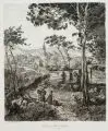 Johann Anton Riedel, Das Gasthaus auf dem Winterberg, Lithographien und Radierung