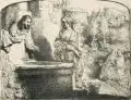 Rembrandt Harmenszoon van Rijn, Christus und die Samariterin, Radierungen auf Bütten nach den Originalen von 1648 und 1658