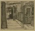 Georg Hermann Gelbke, An der Alster, Lithographien und Radierung