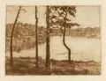 Hermann Struck, Bildnis eines bärtigen Herr/ Seenlandschaft/ Bauernhäuser, Um 1910, Radierungen