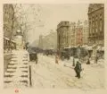 Tavík František Šimon, Tavík Frantisek Simon, Pariser Staßenszene im Winter