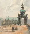 Walter Friederici, Dresden - Kronentor, Um 1900, Öl auf Leinwand