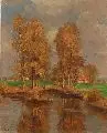 Gustav Adolf Thamm, Landschaft mit Weiher. Spätes 19. Jh