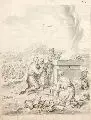 Matthias Scheits, Das Opfer Noahs (Gen 8), Um 1672, Lavierte Federzeichnung in Grau