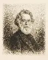 Gustav Eilers, Bildnis Julius Hübner, 1880, Radierung