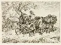Johann Adam Klein, Vier Blätter aus der Folge der charakteristischen Fuhrwerke. 1812/ 1813