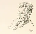 Rüdiger Berlit, Männerbildnis. Wohl 1920er Jahre