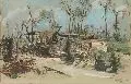 Pont Mahlet by Hans von Hayek, 1918, Deckfarben auf festem, grauen Papier, sold Mar 2009