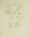 Tierstudien by Max Klinger, Um 1905, Graphitzeichnung, weiß gehöht, auf grauem Velin, sold Mar 2009