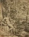 Ludovico Lana, (zugeschr.), Leda mit dem Schwan, Um 1640, Radierung