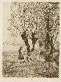 Konrad Starke, Im März, Um 1900, Radierung