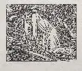 Christus in Gethsemane by Ernst Barlach, 1919, Holzschnitt, sold Dec 2008
