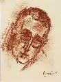 Rüdiger Berlit, Selbstbildnis. Wohl 1920er Jahre