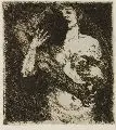 Lovis Corinth, Umarmung, Um 1916, Kaltnadelradierung