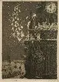 Georg Erler, Mitternächtliches Kapellenspiel zur Weihnachstzeit, 1936, Aquatintaradierung und Radierung
