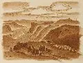 Otto Lange, Gebirgslandschaft. Wohl 1920er Jahre