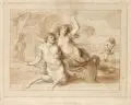 Francesco Bartolozzi, Centaur und Nymphe, 1787, Radierung in Braun nach G