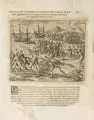 Theodor de Bry, Ankunft der Spanier in Amerika, 1590, Kupferstiche aus "Amerika"