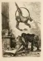 Ernst Moritz Geyger, Abstammung des Menschen, Wohl 1886, Radierung