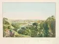 Carl August Richter, Dresden vom Ziegengrund bey Loschwitz, Um 1820, Radierung, koloriert