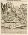 Hartmann Schedel, Saxoniae magna germanie provincia, 1493, Kupferstich aus Schedel´sche Weltchronik, Blatt Sachsen