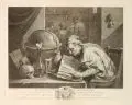 Jacques-Nicolas Tardieu, Le Docteur Alchimiste, Kupferstich nach einem Gemälde von David Tenièra